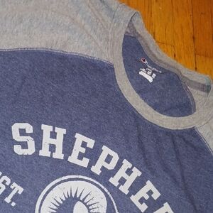 Champion Blue and Gray Short Sleeve Tee